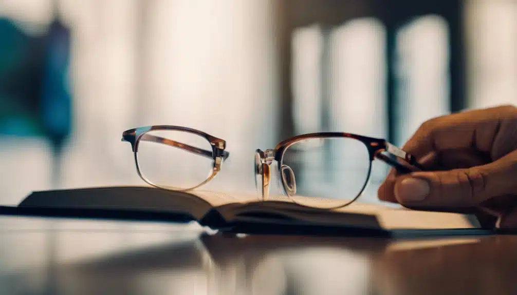 correcting vision with glasses