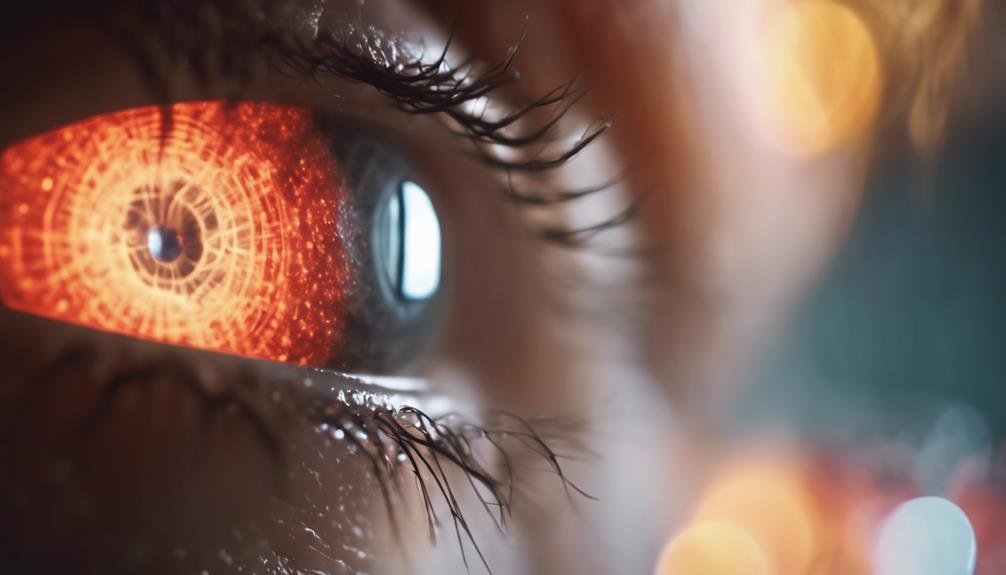 sudden onset eye pain